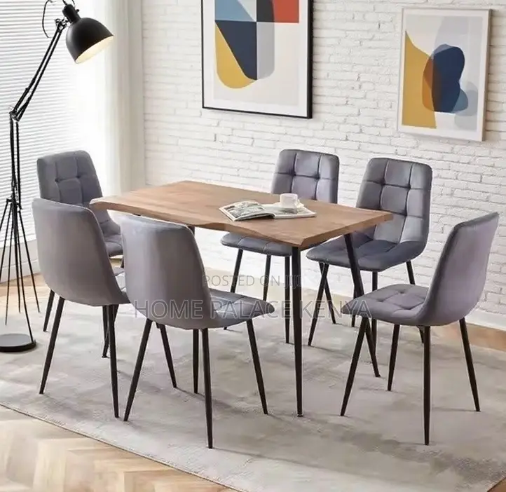 Dining Chair: Nordic Luxury Velvet Dining Chair With Metal Legs