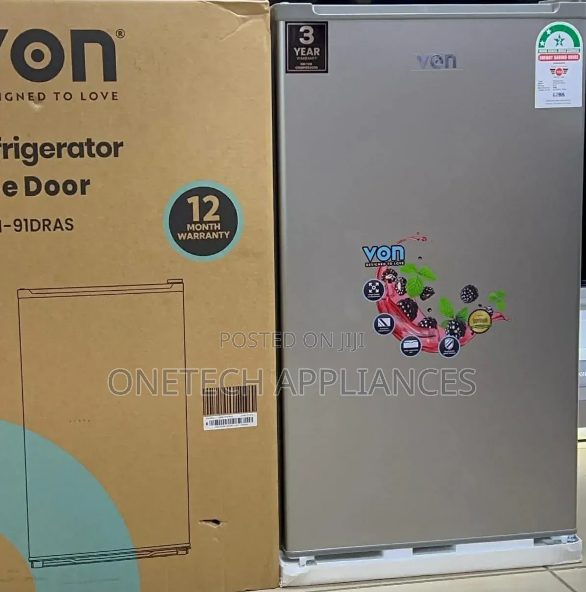 Von 90 Litres Single Door Refrigerator