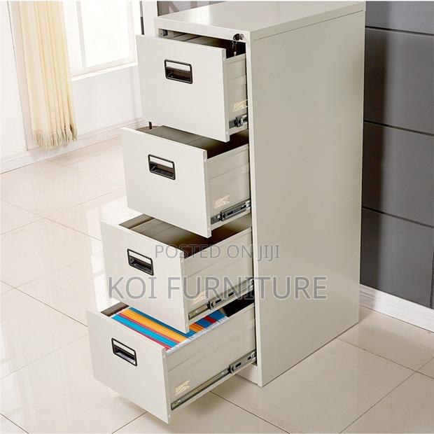 Office Cabinet; 4-Drawer Steel Filing Secure Cabinet