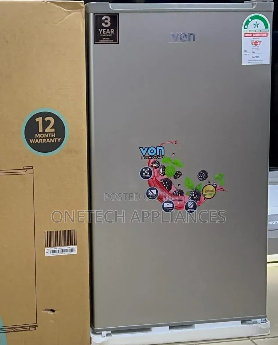 Von Mini Fridge 90l Single Door