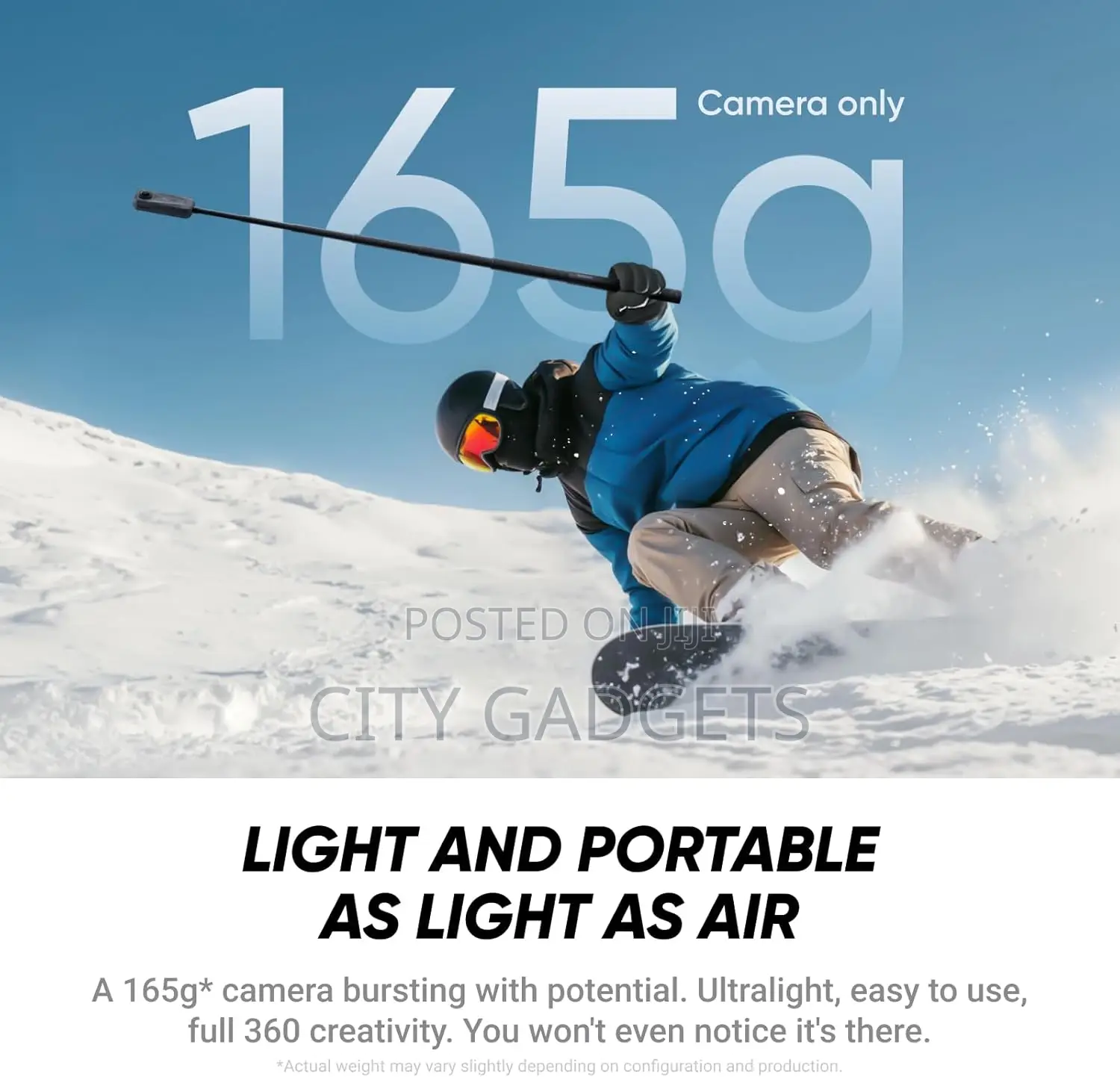 Insta360 X4 Air - Lightweight 165g 360 Camera
