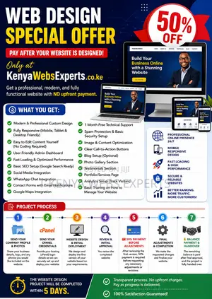 Web Design Special Offer. Pay After Your Website Is Designed!
