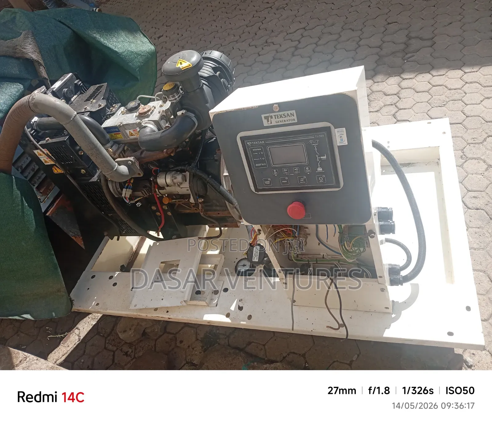 Generator 13kva Perkins Ex Uk