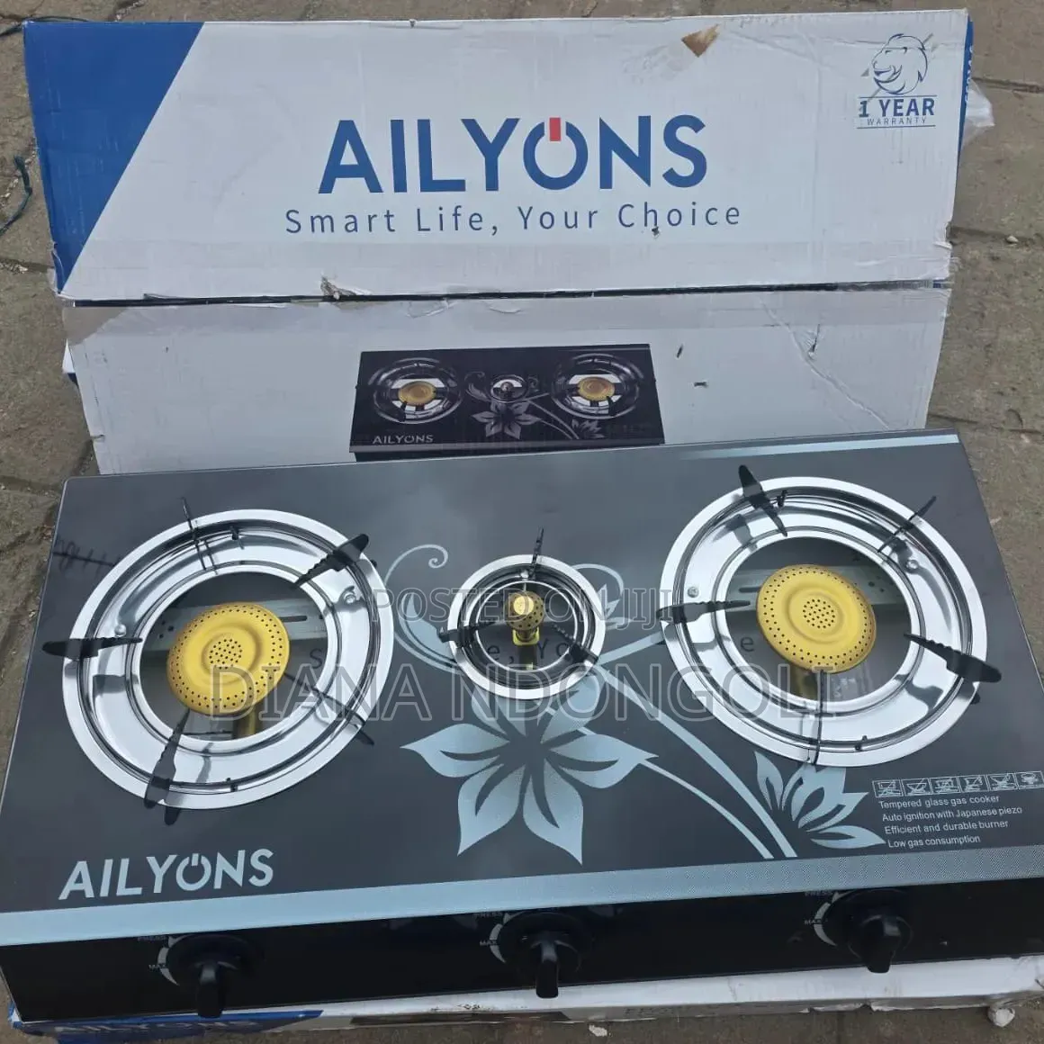 *Ailyons 3 Burner Glass Top Cooker