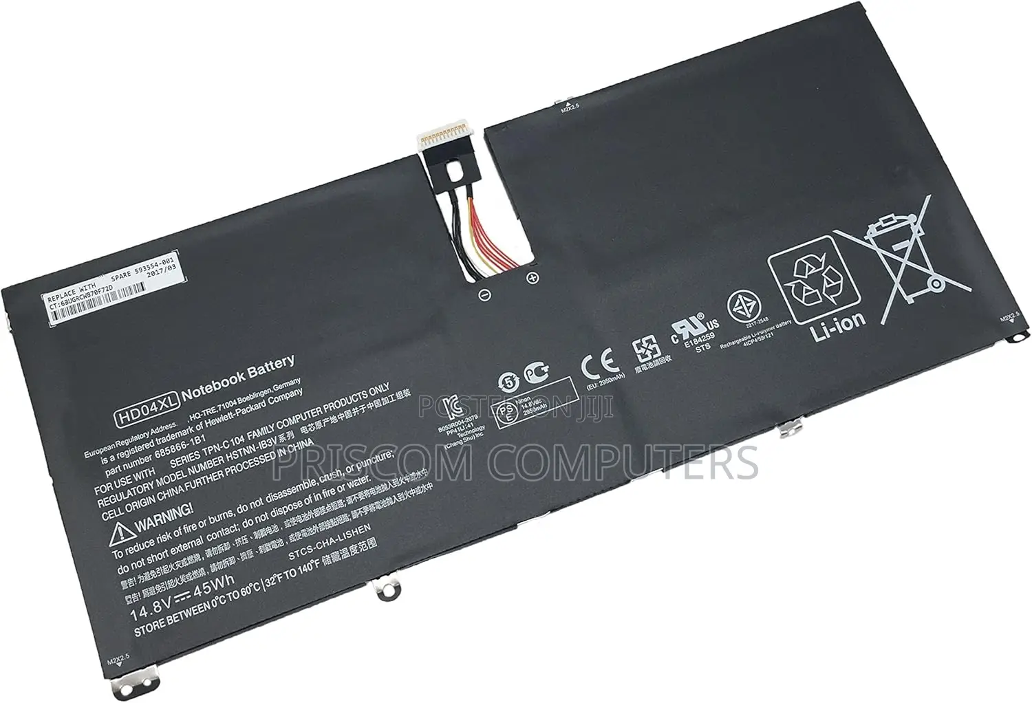 Hd04xl Battery for Hp Envy Spectre Xt Hdo4xl13-2120tu Hdo4xl