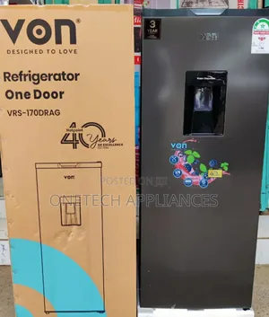Von VRS-170drag 170l Single Door Fridge - Grey, Water Dispenser