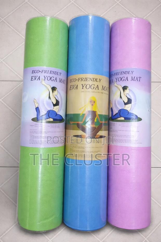 Yoga Mat.
Spongy for Exercise.