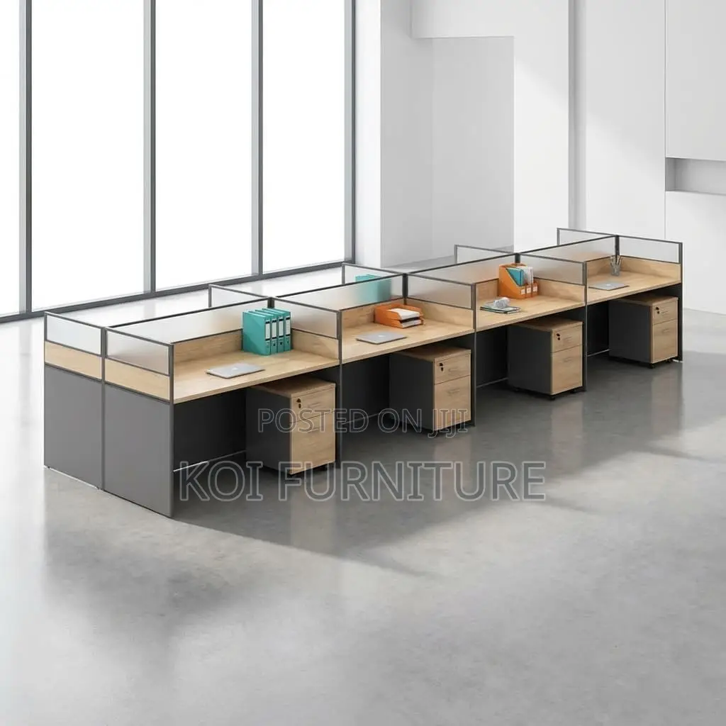 Office Workstation; Eight Users MDF Made Office Workstations