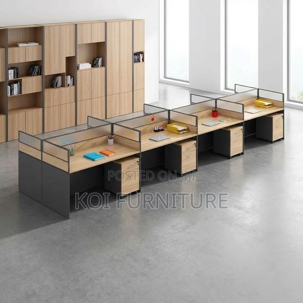 Office Workstation; Eight Users MDF Made Office Workstations - thumbnail 3