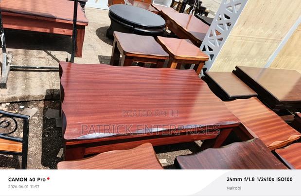 Modern Wooden Mahogany Coffee Table - thumbnail 2