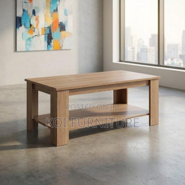 Office Table : Modern Light Oak Rectangular Coffee Table - main view