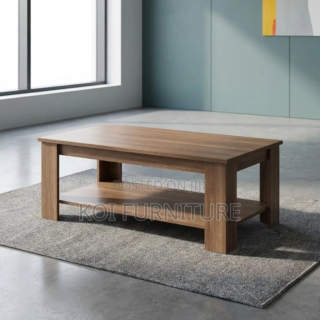 Office Table : Modern Light Oak Rectangular Coffee Table