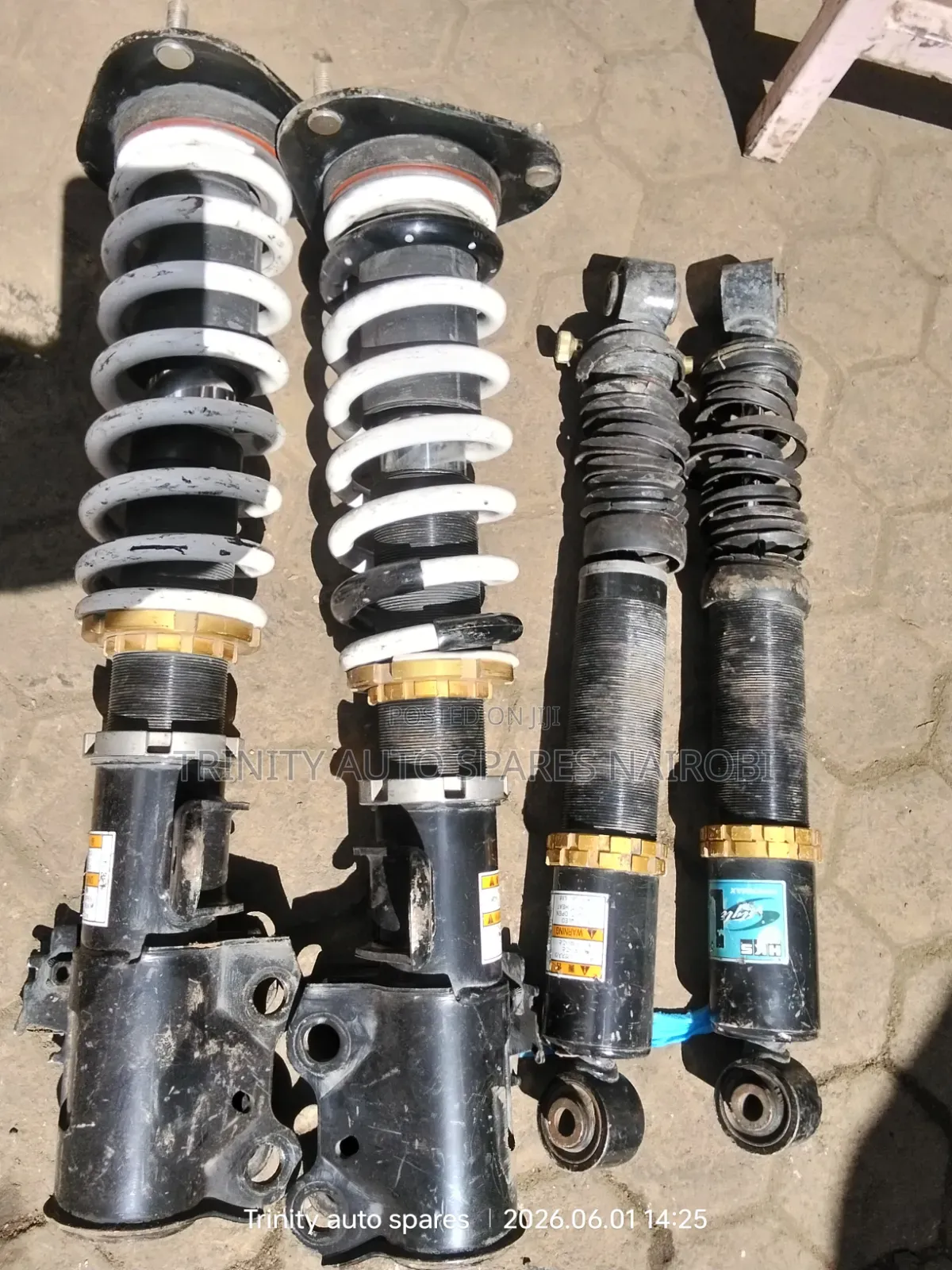 Original Ex Japan Toyota Auris Front and Rear Coil Overs