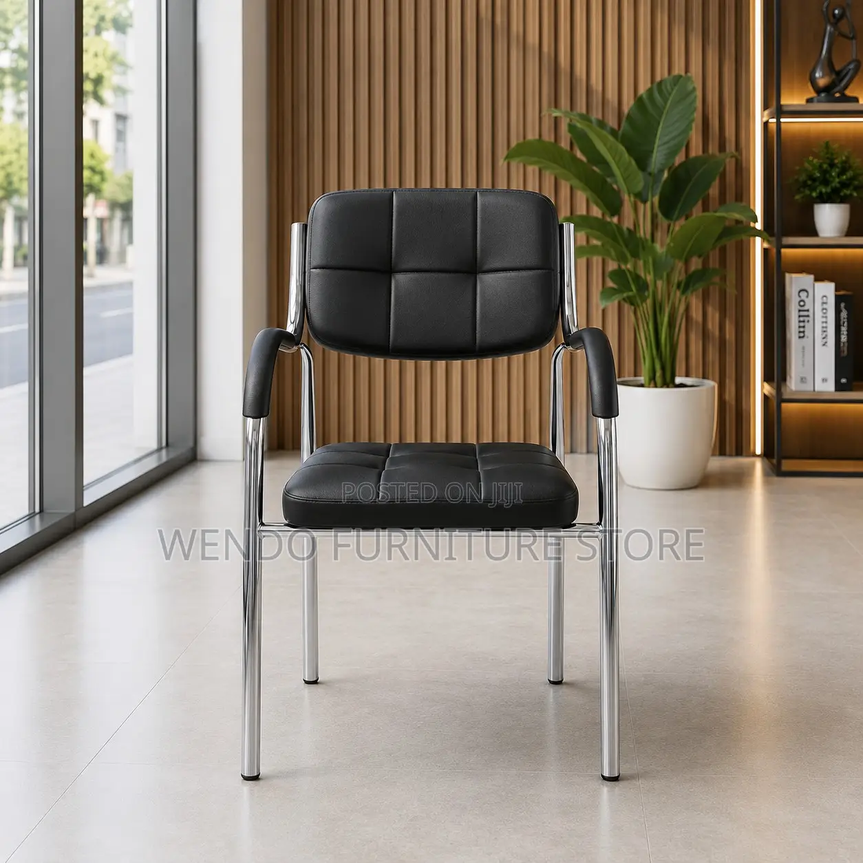 Office Chairs; Leather Armed Visitors Katalina Chairs