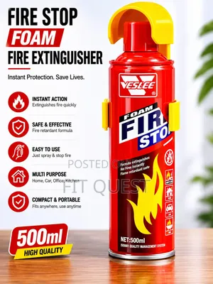 500ml Foam Fire Stop Spray Portable Mini Fire Extinguisher Emergency