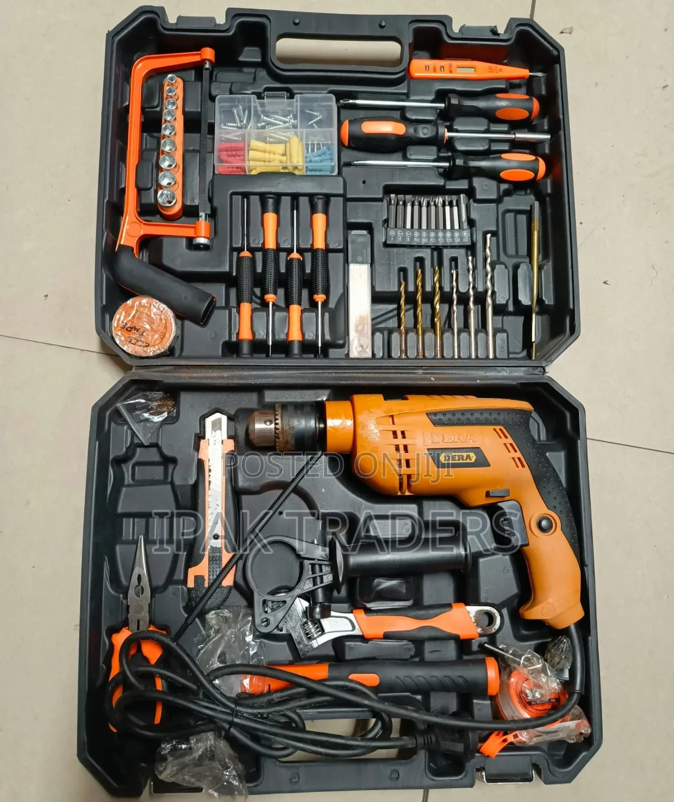 116-Piece Drill Set With 750w Drill Complete Drilling Set