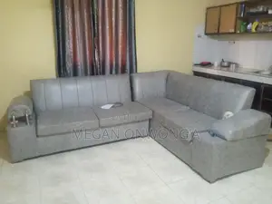 Leather L Couch