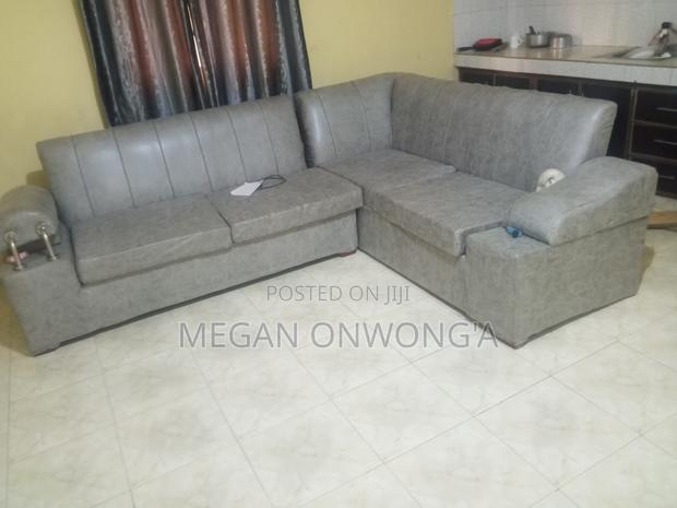 Leather L Couch - thumbnail 3