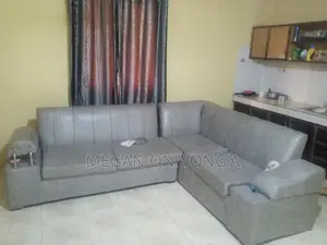 Leather L Couch