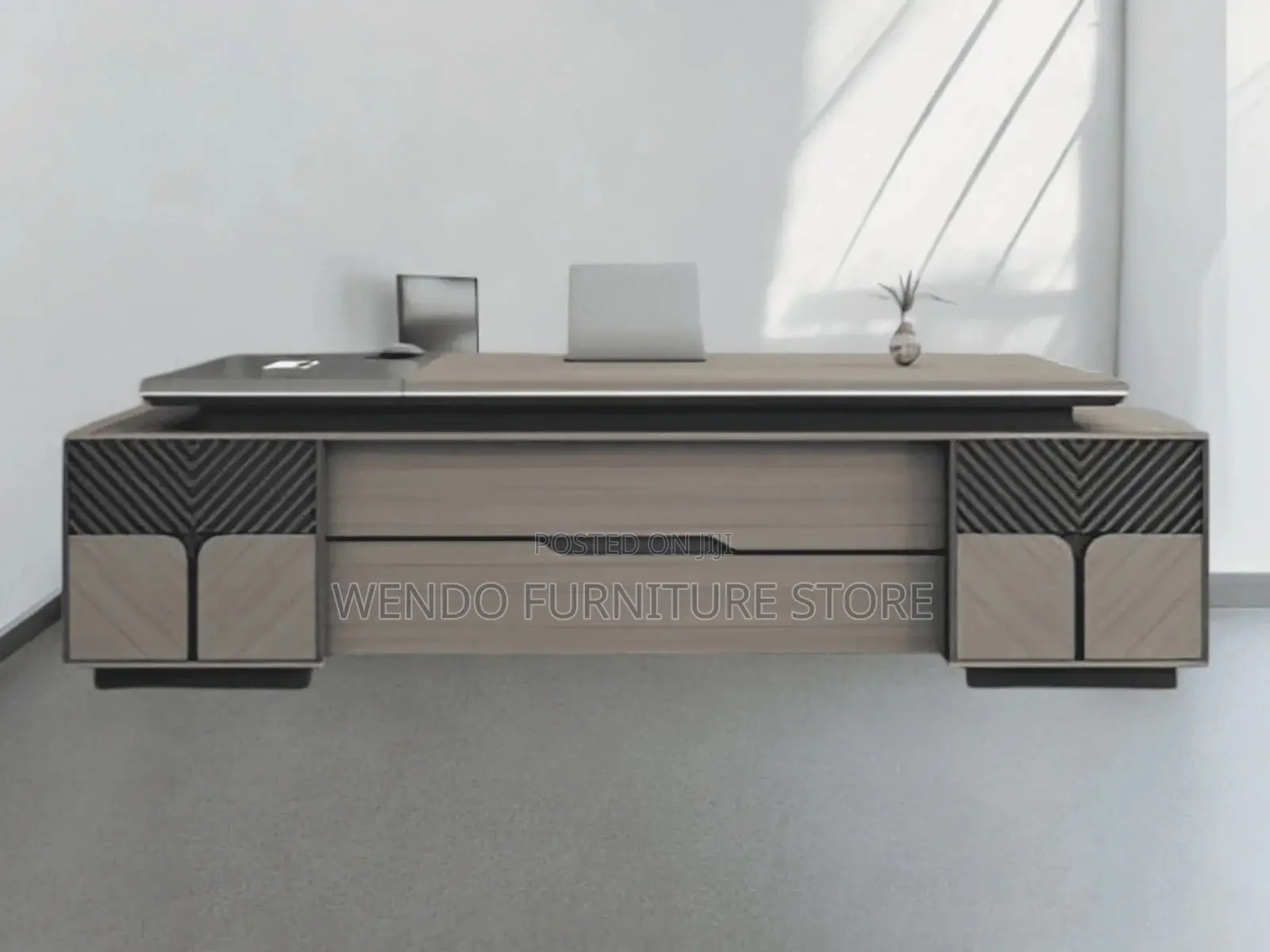 Office Desk; 2.4 Meters Modern Executive Advanced Office Desk