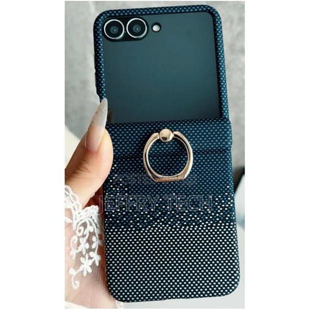 Carbon Magsafe Hinge Ring Case for Samsung Galaxy Z Flip 5 5g