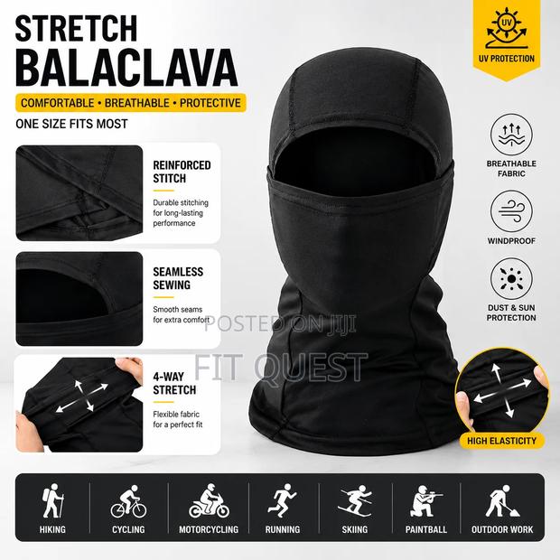 Stretch Balaclava Face Mask Breathable Windproof Riding Hood - thumbnail 2