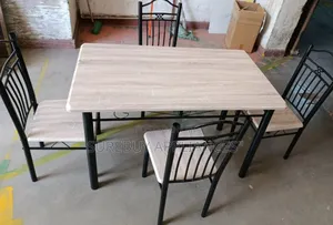 Executive 4 Sitter Dinning Table Black and Brown