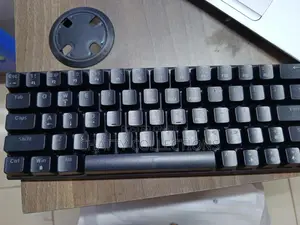 Plain Black Mk60 RGB Gaming Mechanical Keyboard With Type C Cable