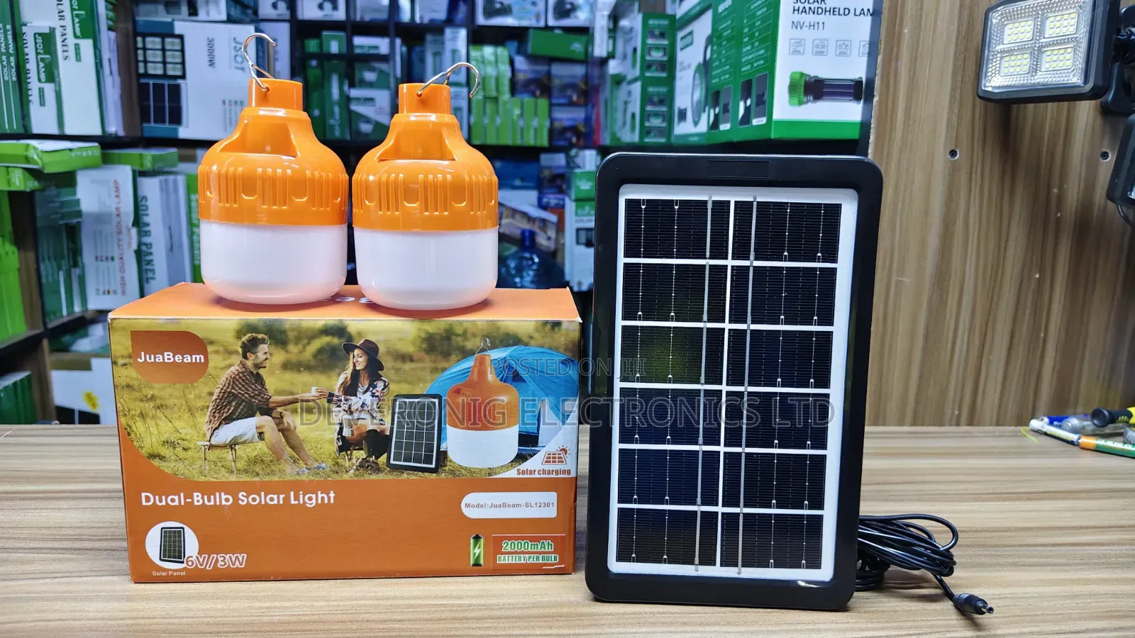 *Dual Bulb Solar Light*=