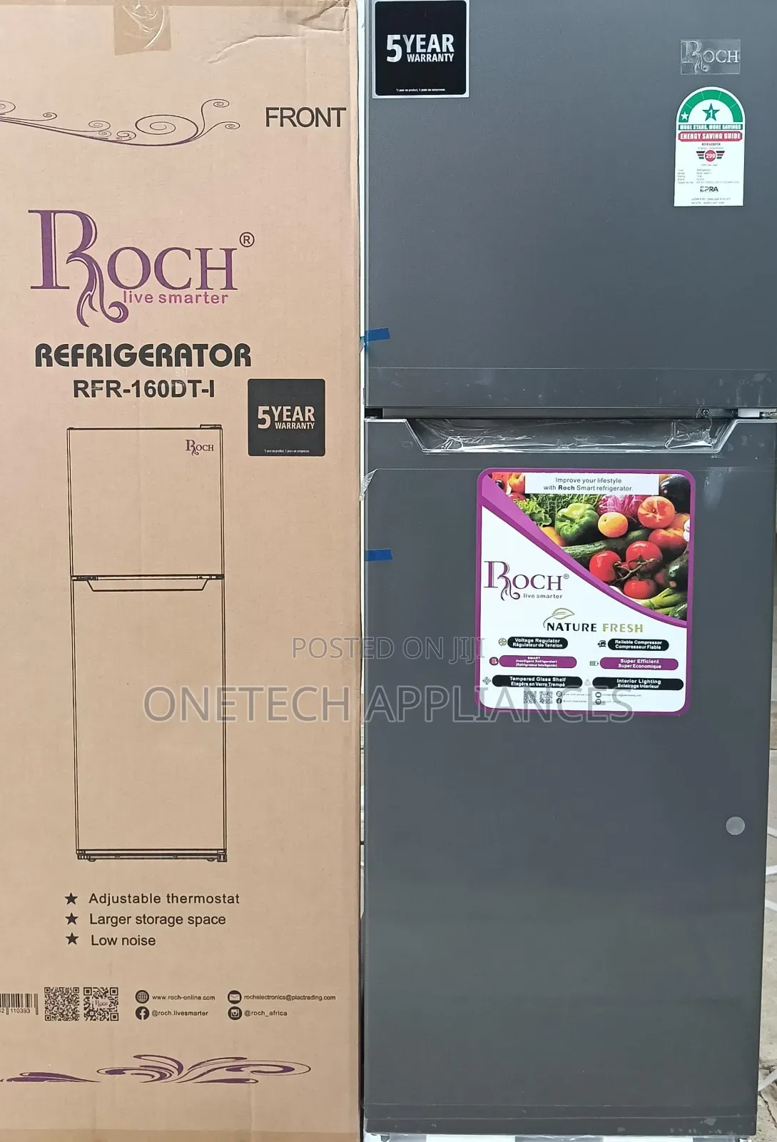 Roch 130 Litres(Rfr-160dt-B) Fridge