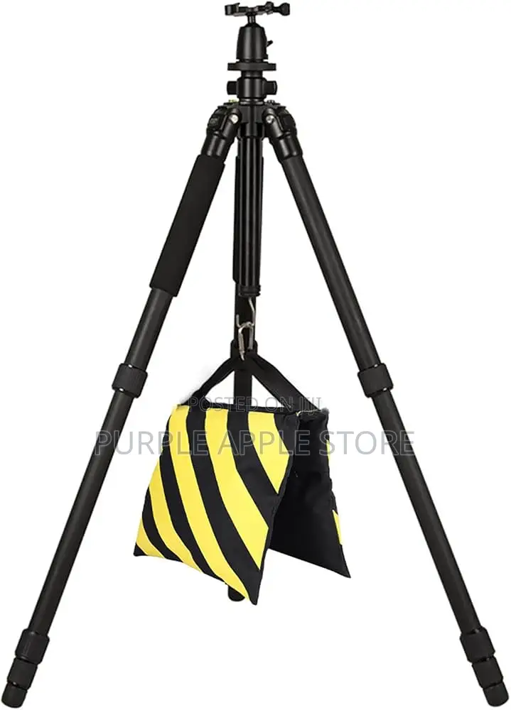Yellow Black Striped Sandbag For Light Stands