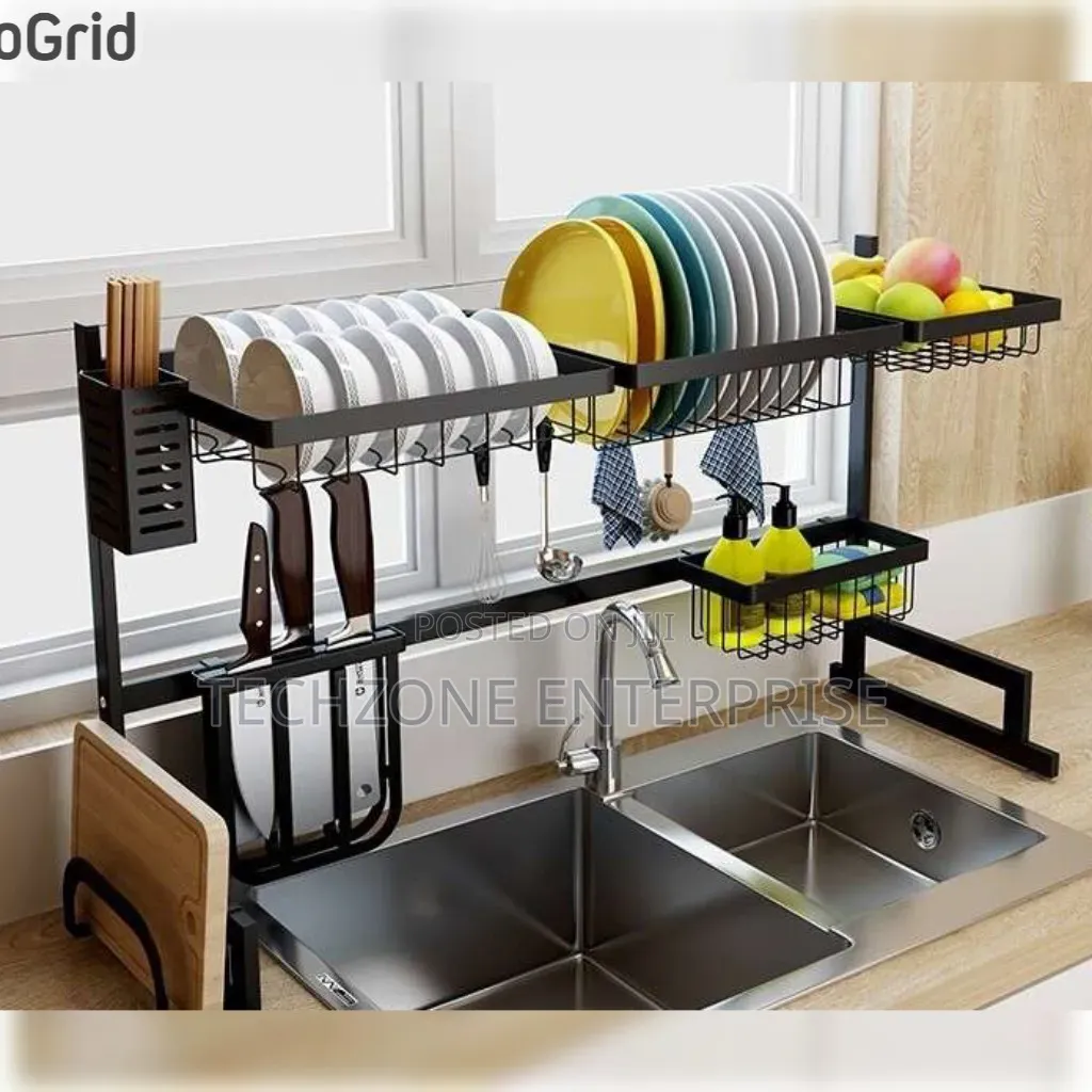 Over the Sink One Tier Dish Drying Rack 
