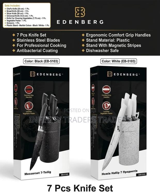 Black Knife Set - main view