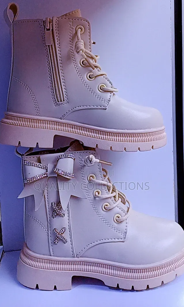 Kids Boot Cream White