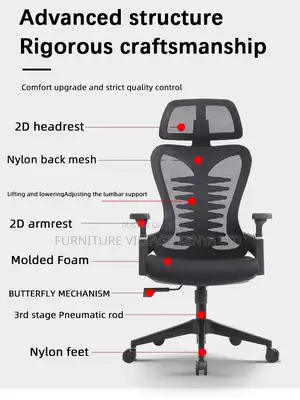 Ergonomic Study Mesh Seat.