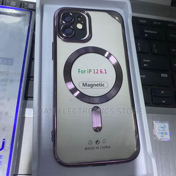 iPhone 12 Magnetic Case - Clear Acrylic Tpu, Magsafe Compatible - thumbnail 2