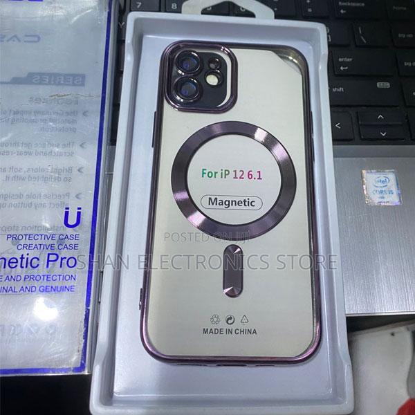 iPhone 12 Magnetic Case - Clear Acrylic Tpu, Magsafe Compatible - thumbnail 3