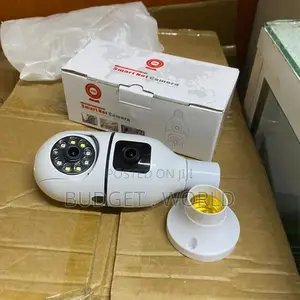Dual Lens Wifi Bulb Camera 2mp Indoor Outdoor Security Camera With N
