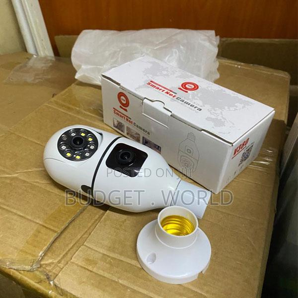 Smart Dual Lens Bulb Camera Wifi Security Camera With Motion Detection