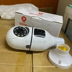 Wireless Dual Lens Camera Bulb With 360° Monitoring and Mobile App Con