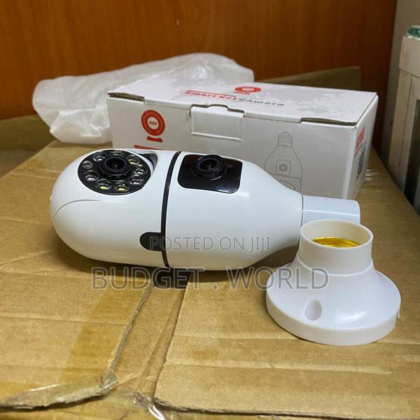 Dual Lens Smart Wifi Camera Bulb With Motion Tracking Remote Viewin