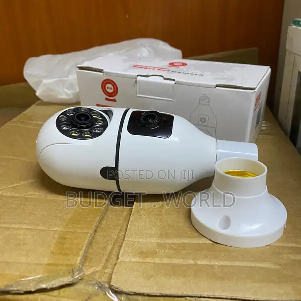 Dual Lens Smart Wifi Camera Bulb With Motion Tracking Remote Viewin