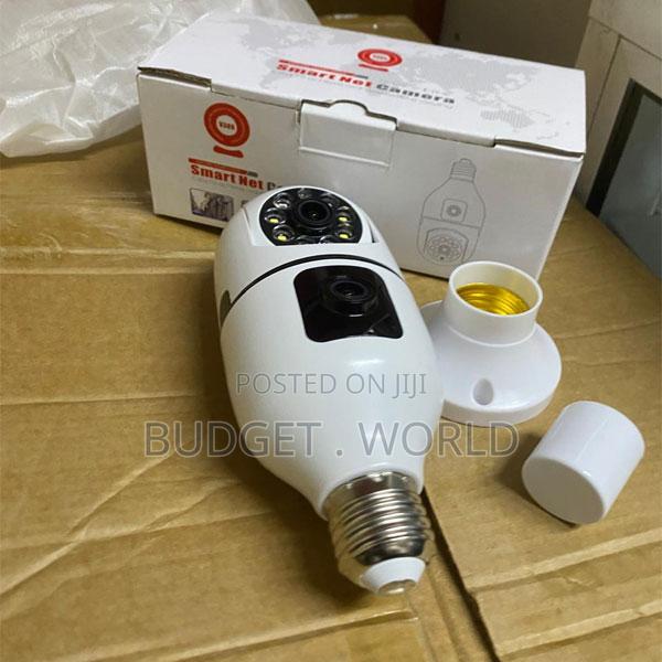 2mp Dual Lens Wifi Bulb Camera – Smart Indoor Outdoor Surveillance S