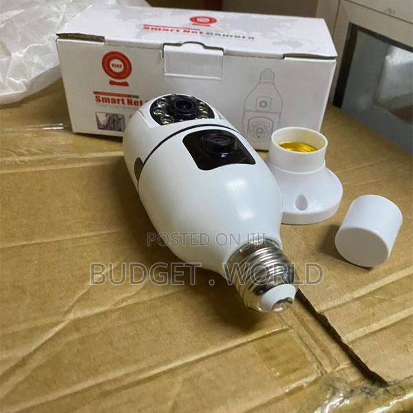 Wireless Dual Lens Light Bulb Camera With Hd Night Vision Mobile Acc