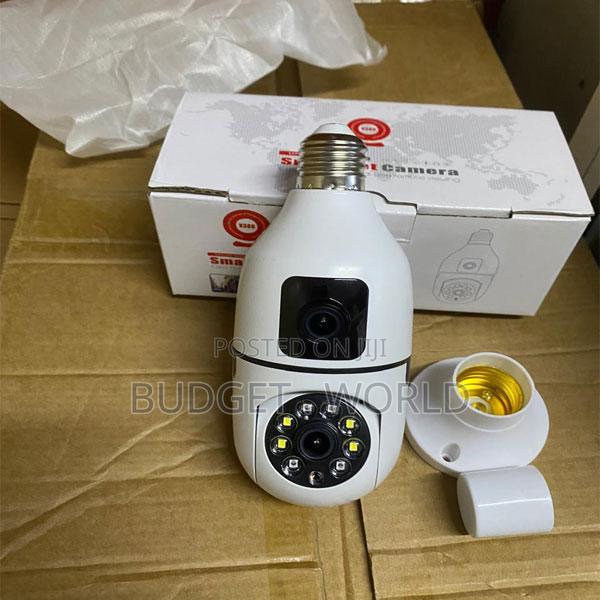 Smart Home Dual Lens Wifi Security Bulb Camera With Motion Detection