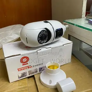 . Dual Camera Wifi Bulb Security Camera With Intelligent Motion Tracki