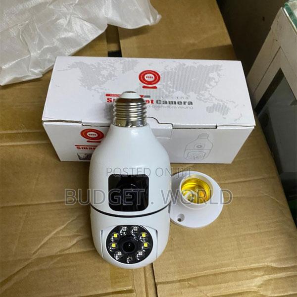 Wireless E27 Dual Lens Camera Bulb With Two-Way Voice Communication