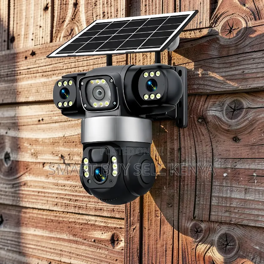 Ultra Clear Imaging V380 Pro 4g Ptz Three Lens Solar Camera