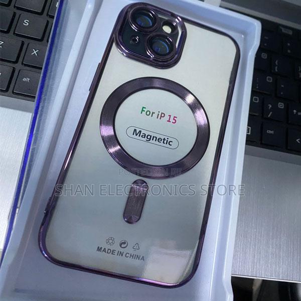iPhone 15 Magnetic Case - Acrylic Tpu, Shockproof, Magsafe Compatible - thumbnail 3