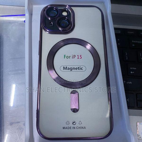 iPhone 15 Magnetic Case - Acrylic Tpu, Shockproof, Magsafe Compatible - thumbnail 4